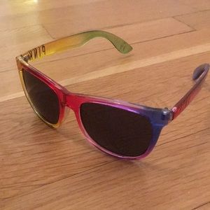 PINK Rainbow Wayfarer Sunglasses